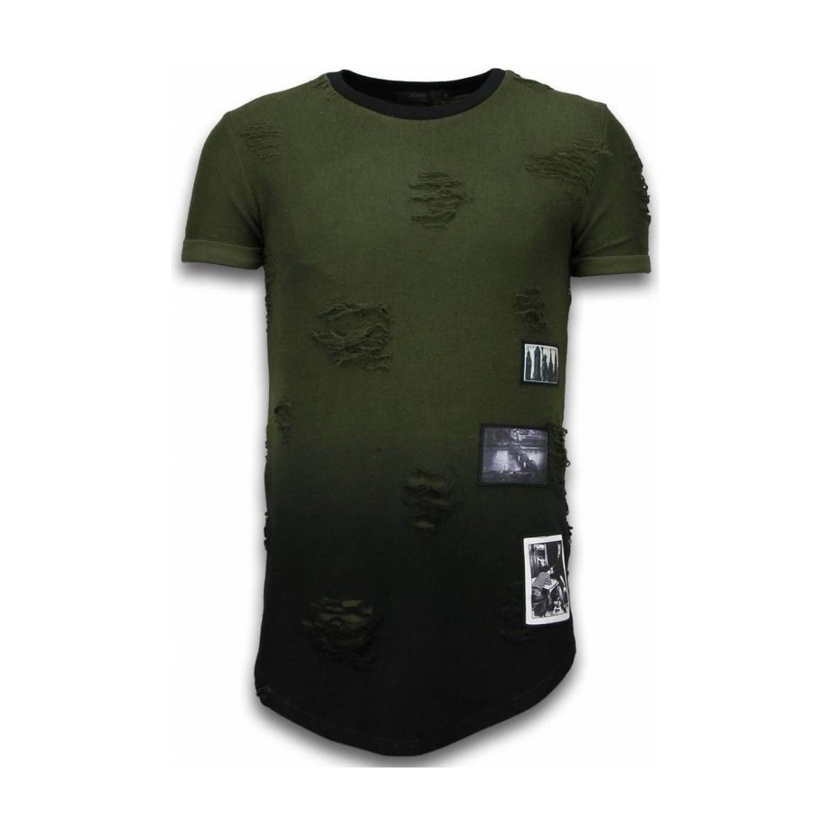 textil Hombre Camisetas manga corta Justing Pictured Flare Effect De Dos Es Verde