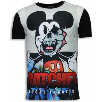 textil Hombre Camisetas manga corta Local Fanatic Ratchet Mickey Digital Rhinestone Negro