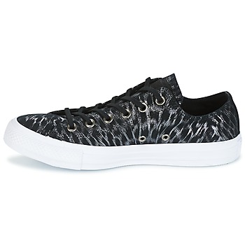 Converse CHUCK TAYLOR ALL STAR SHIMMER SUEDE OX BLACK/BLACK/WHITE Negro / Blanco