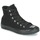 Zapatos Mujer Zapatillas altas Converse CHUCK TAYLOR ALL STAR MONO PLUSH SUEDE HI BLACK/BLACK/BLACK Negro