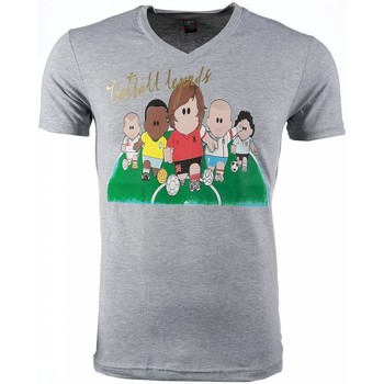 textil Hombre Camisetas manga corta Local Fanatic Football Legends Print Gris