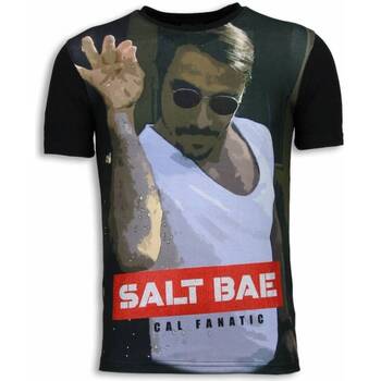 textil Hombre Camisetas manga corta Local Fanatic Salt Bae Digital Rhinestone Negro