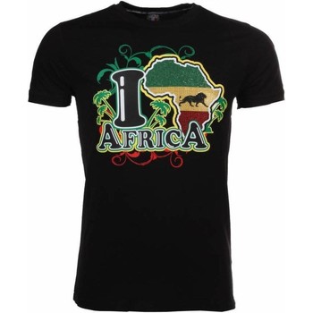 textil Hombre Camisetas manga corta Local Fanatic I Love Africa Negro