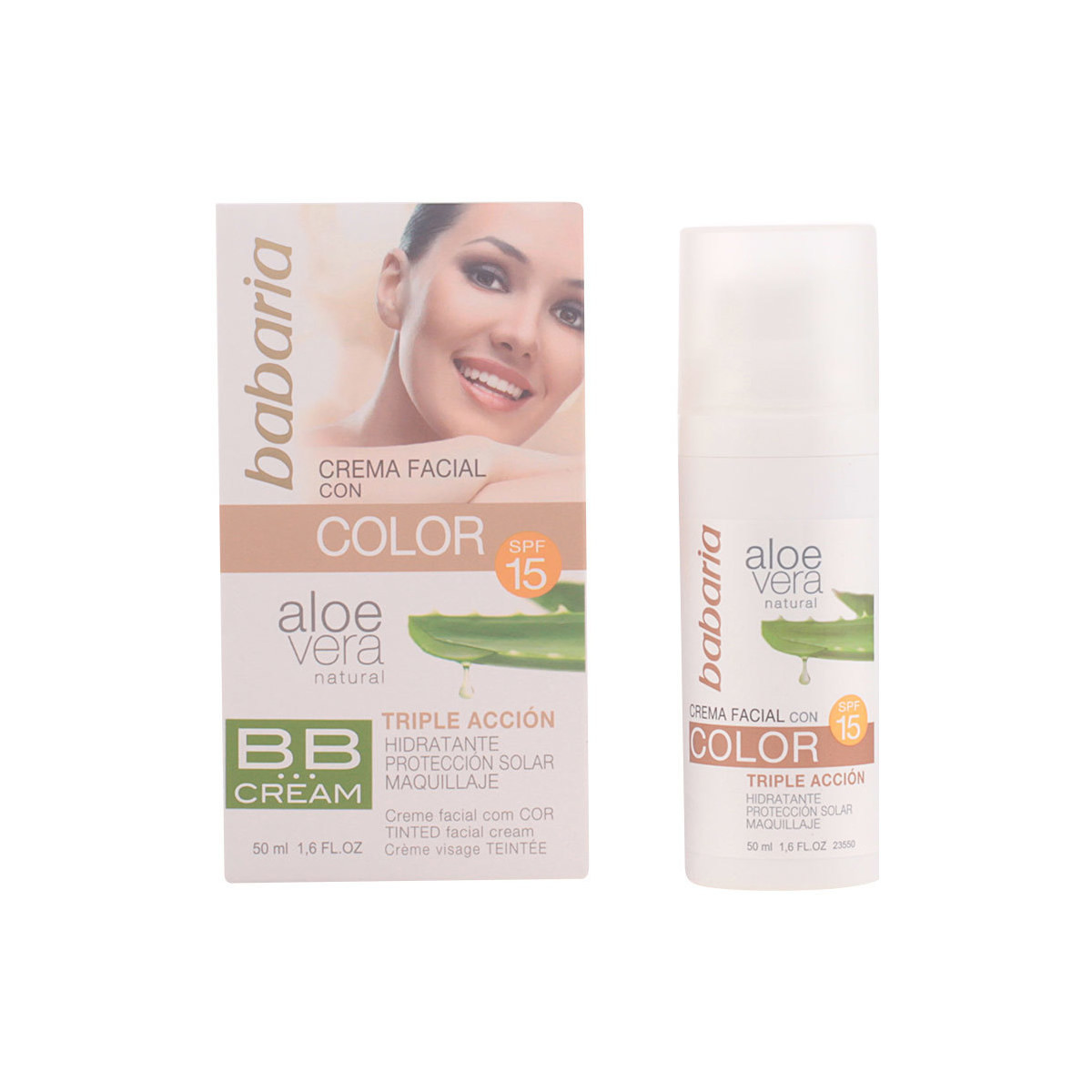Belleza Mujer Maquillage BB & CC cremas Babaria Aloe Vera Bb Cream Spf15 
