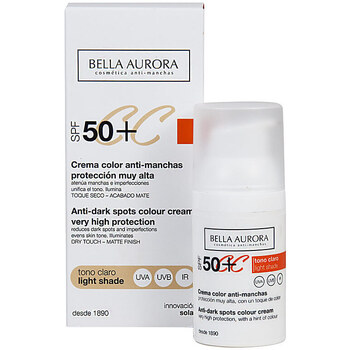 Belleza Mujer Maquillage BB & CC cremas Bella Aurora Cc Cream Anti-manchas Spf50+ tono Claro 