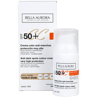 Belleza Mujer Maquillage BB & CC cremas Bella Aurora Cc Cream Anti-manchas Spf50+ tono Medio 