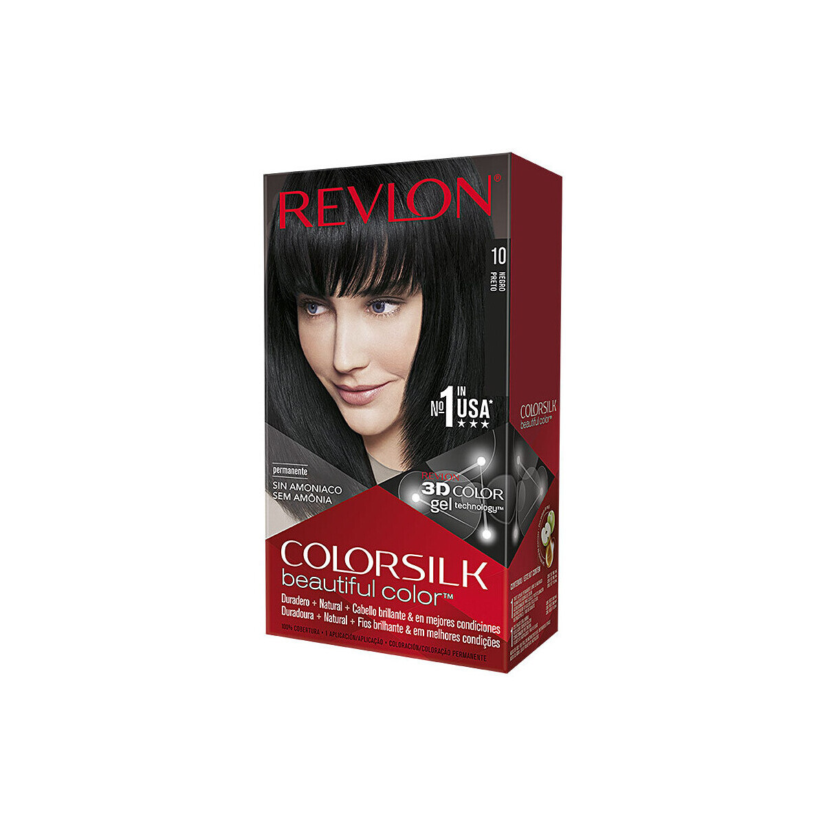 Belleza Mujer Coloración Revlon Colorsilk Tinte 10-negro 