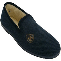 Zapatos Hombre Pantuflas Made In Spain 1940 Zapatilla jaspeada con escudo al lado co azul