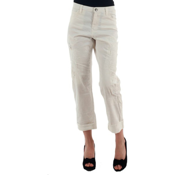 textil Mujer Pantalones chinos Miss Sixty MIS01030 Blanco roto