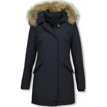 textil Mujer Parkas Thebrand Parkas Mujer Wooly Long De Invierno Azul