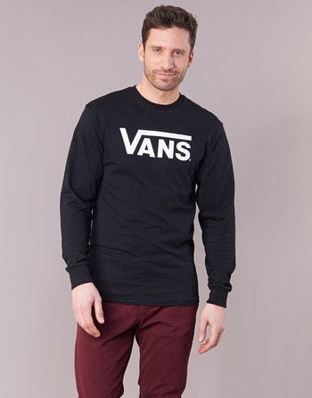 textil Hombre Camisetas manga larga Vans VANS CLASSIC Negro