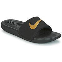Zapatos Niños Chanclas Nike KAWA GROUNDSCHOOL SLIDE Negro / Oro
