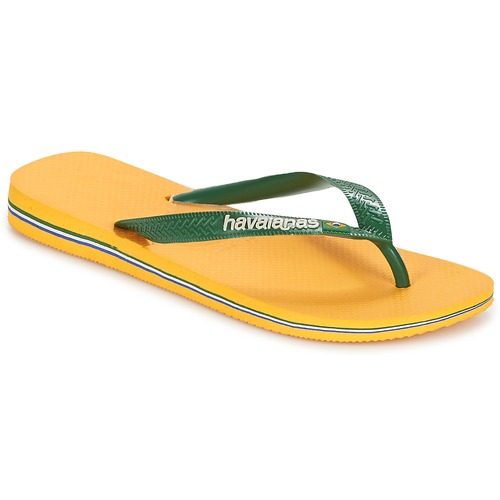 Zapatos Chanclas Havaianas BRAZIL LOGO Amarillo