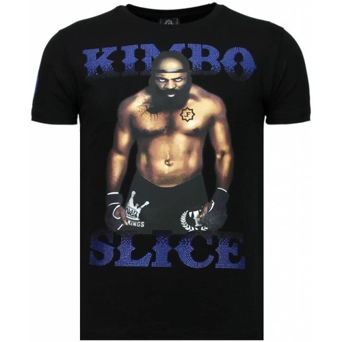 textil Hombre Camisetas manga corta Local Fanatic Kimbo Slice Rhinestone Tshirt Negro