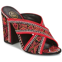 Zapatos Mujer Zuecos (Mules) Ash LOLA Negro / Rojo