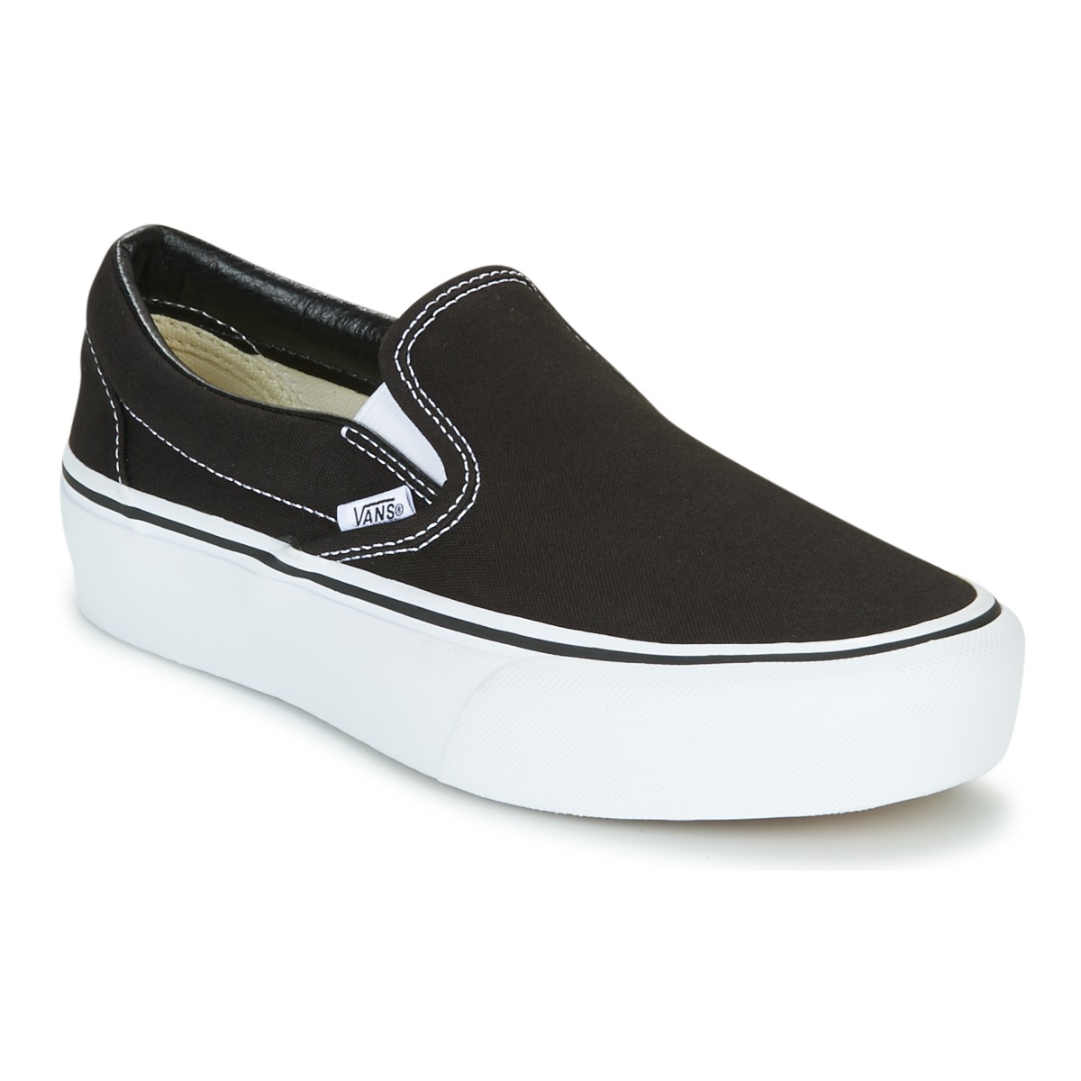 Zapatos Mujer Slip on Vans Classic Slip-On Platform Negro
