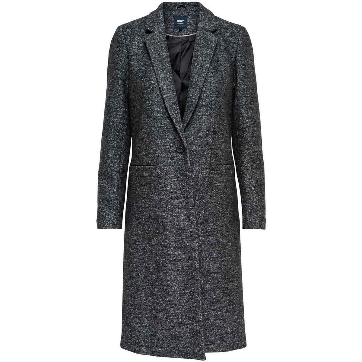 textil Mujer Abrigos Only onlHELLA LONG WOOL COAT Gris