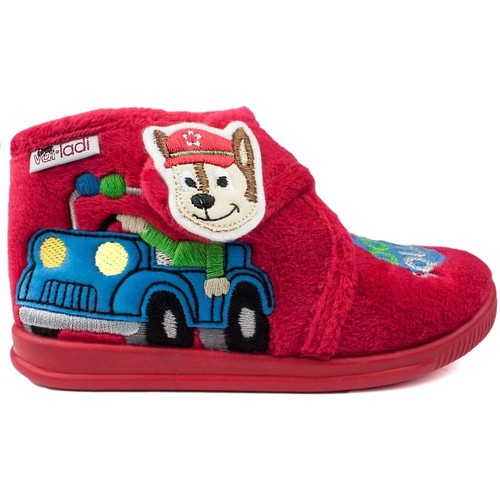 Zapatos Niños Pantuflas para bebé Vulladi CASA  DOG SQUAD Rojo