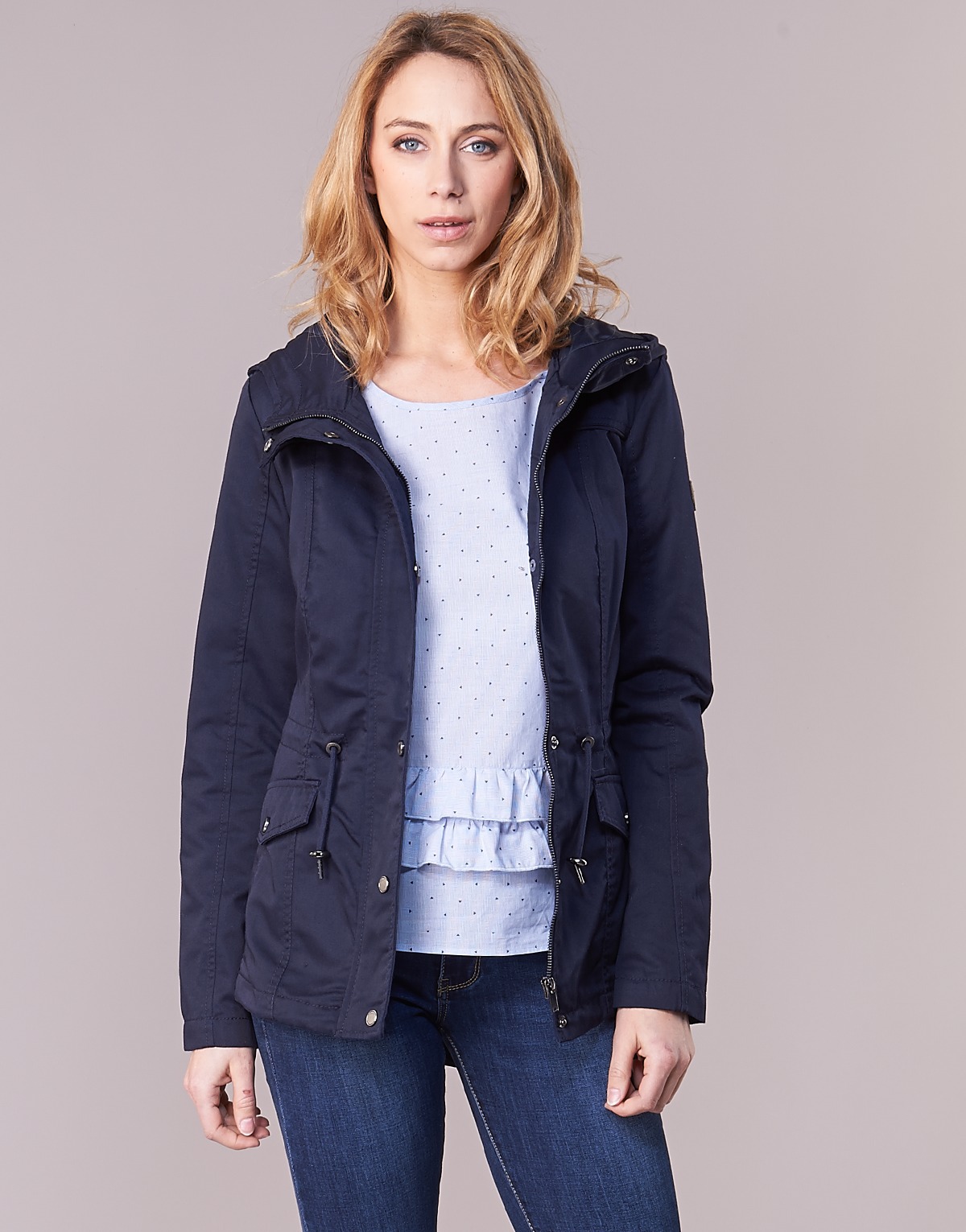 textil Mujer Parkas Only NEW KATE Marino