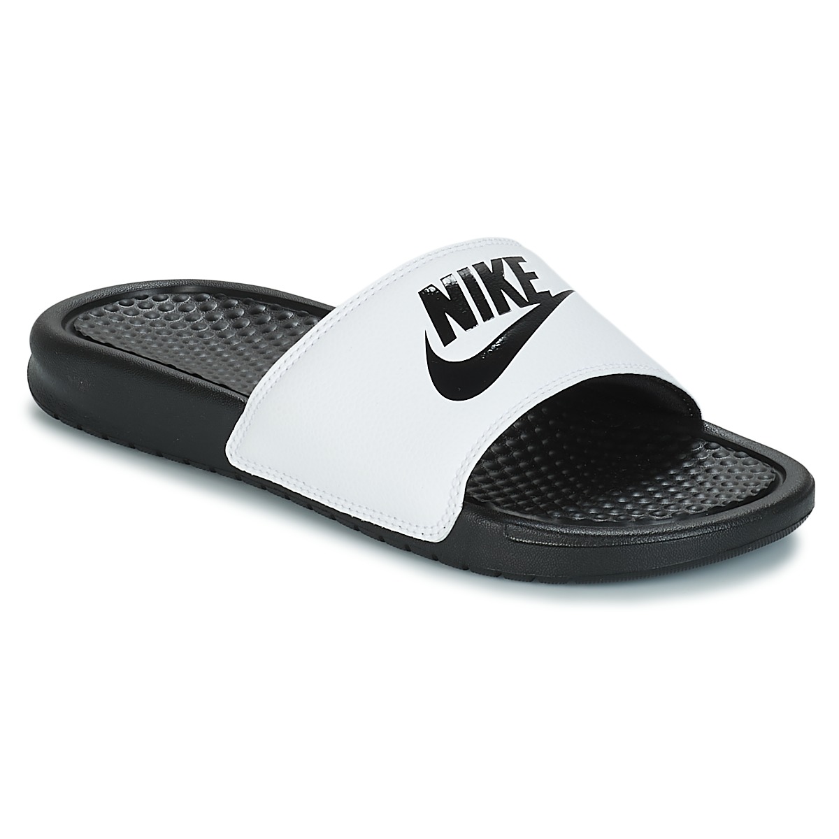 Zapatos Hombre Chanclas Nike BENASSI JUST DO IT Blanco / Negro
