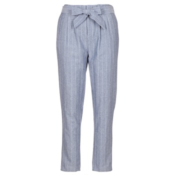 textil Mujer Pantalones con 5 bolsillos Betty London IKARALE Azul / Blanco