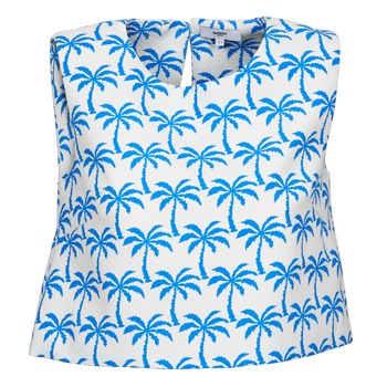 textil Mujer Camisetas sin mangas Suncoo LANA Blanco / Azul