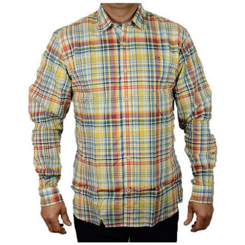textil Hombre Tops y Camisetas Napapijri CHECK CAMICIA Amarillo