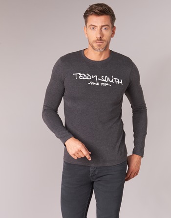 textil Hombre Camisetas manga larga Teddy Smith TICLASS 3 ML Gris