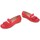 Zapatos Mujer Derbie & Richelieu Sabrinas 89001 Mocasines de Mujer Rojo