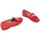 Zapatos Mujer Derbie & Richelieu Sabrinas 89001 Mocasines de Mujer Rojo