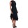 textil Mujer Vestidos Vero Moda 10193254 VMKYLIE SL FRILL KNEE DRESS BLACK Negro