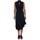 textil Mujer Vestidos Vero Moda 10193254 VMKYLIE SL FRILL KNEE DRESS BLACK Negro