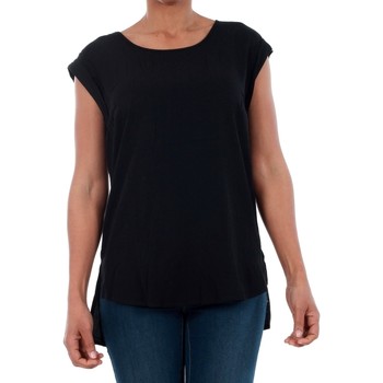 textil Mujer Camisetas sin mangas Vero Moda 10185237 VMNEWMAKER SS OPEN BACK TOP LCS BLACK Negro