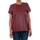 textil Mujer Camisetas manga corta Vero Moda 10188470 VMRINA LACE BUTTER S/S TOP LCS ZINFANDEL Rojo