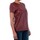 textil Mujer Camisetas manga corta Vero Moda 10188470 VMRINA LACE BUTTER S/S TOP LCS ZINFANDEL Rojo
