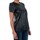 textil Mujer Camisetas manga corta Vero Moda 10188470 VMRINA LACE BUTTER S/S TOP LCS BLACK Negro