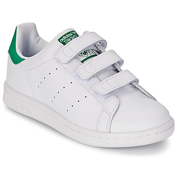 Zapatos Niños Zapatillas bajas adidas Originals STAN SMITH CF C Blanco / Verde