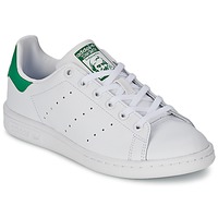 Zapatos Niños Zapatillas bajas adidas Originals STAN SMITH J Blanco / Verde