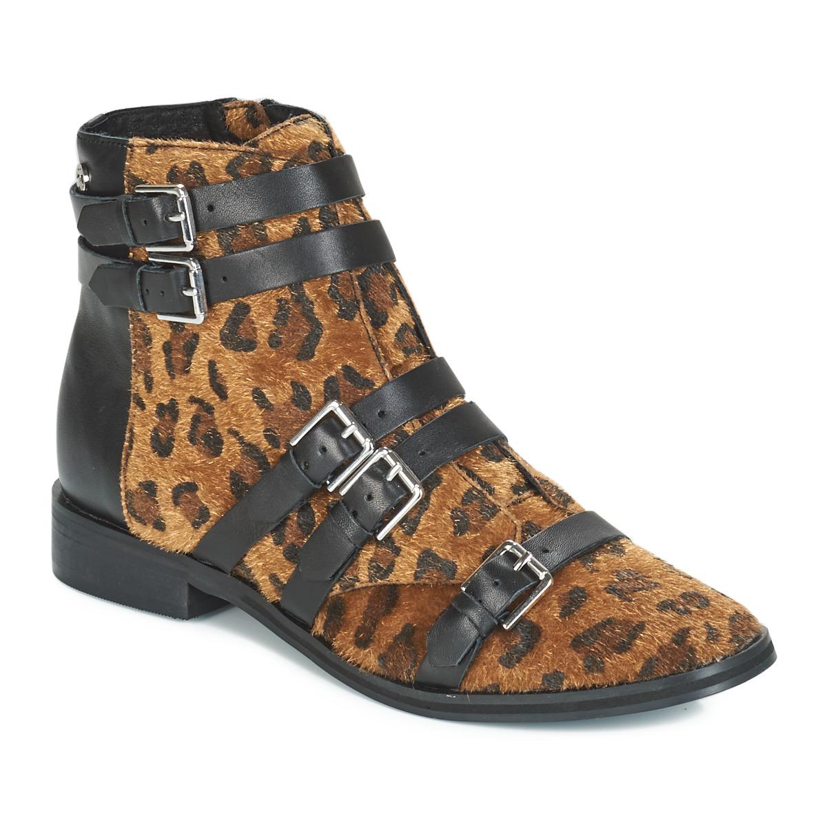 Zapatos Mujer Botas de caña baja Le Temps des Cerises IZY Leopardo