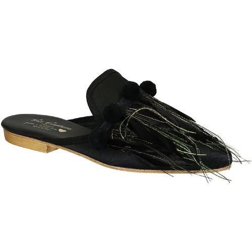 Zapatos Mujer Zuecos (Mules) Gia Couture VENUS SATIN B Negro