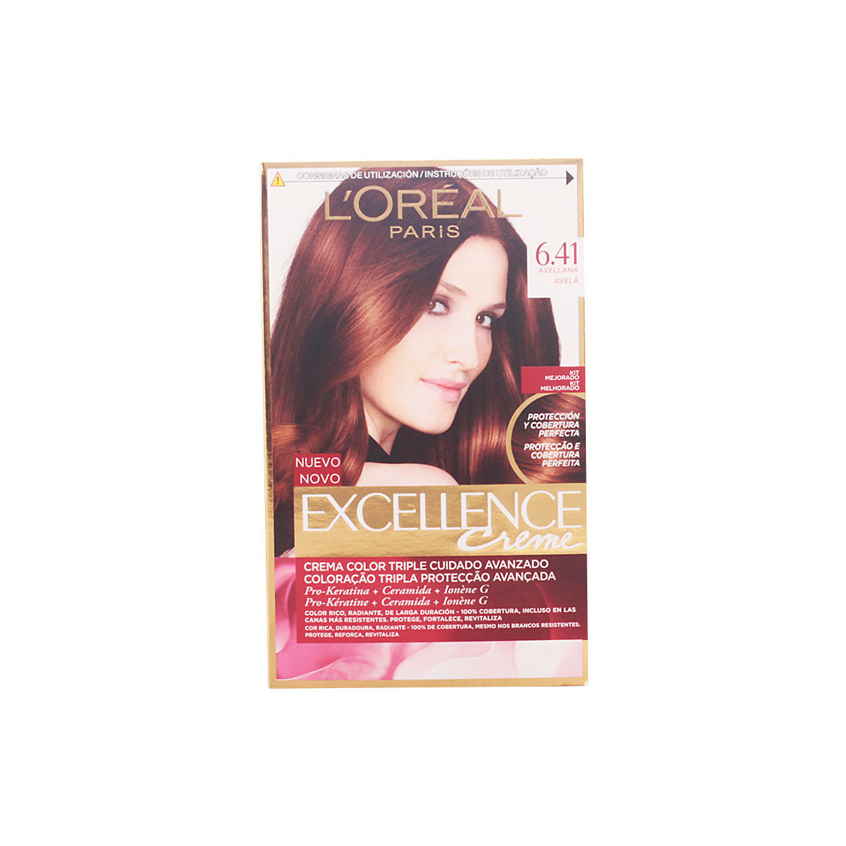 Belleza Coloración L'oréal Excellence Creme Tinte 6,41-avellana 