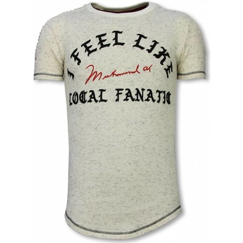 textil Hombre Camisetas manga corta Local Fanatic Camiseta Longfit I Feel Like Beige