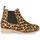 Zapatos Mujer Botas de caña baja Bensimon BOOTS CREPE Leopardo