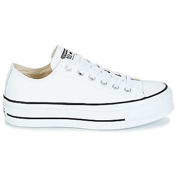 Converse CHUCK TAYLOR ALL STAR LIFT CLEAN OX LEATHER Blanco