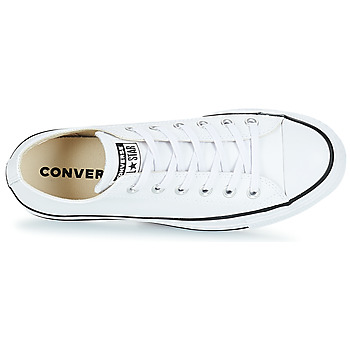 Converse CHUCK TAYLOR ALL STAR LIFT CLEAN OX LEATHER Blanco