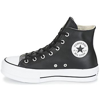 Converse CHUCK TAYLOR ALL STAR LIFT CLEAN LEATHER HI Negro