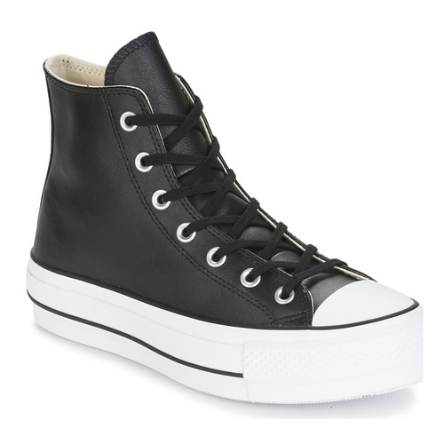 Converse CHUCK TAYLOR ALL STAR LIFT CLEAN HI Negro - Envío gratis Spartoo.es ! Zapatos Deportivas altas Mujer 85,50 €