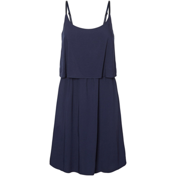 textil Mujer Vestidos Vero Moda 10194886 VMSUPER EASY 3 SL SHORT DRESS BLACK IRIS Azul