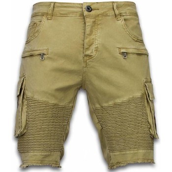 textil Hombre Pantalones cortos Enos Pantalones Cortos Bermudas Vaqueras Beige