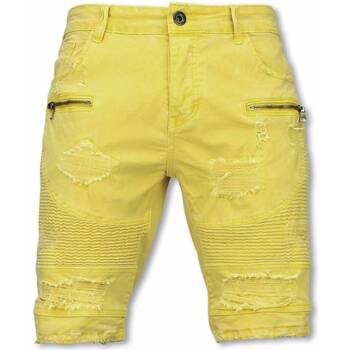 textil Hombre Pantalones cortos Enos Tiger Print Amarillo